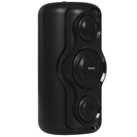 Портативная аудиосистема Ginzzu GM-206 Bluetooth (V5,0), встроенный аккумулятор Li-Ion,12В /12000мА·ч, мощность по RMS 240Вт