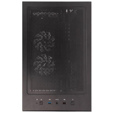 Компьютерный корпус 1STPLAYER MIKU Mi7-A черный ATX 3x120мм LED fans Mi7-A-BK-2F1R-1F1