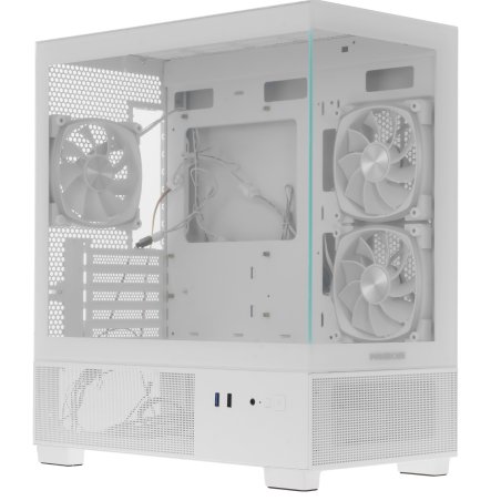 Компьютерный корпус Powercase Vision Micro M, Tempered Glass, черный, mATX (CVMMB-L0)