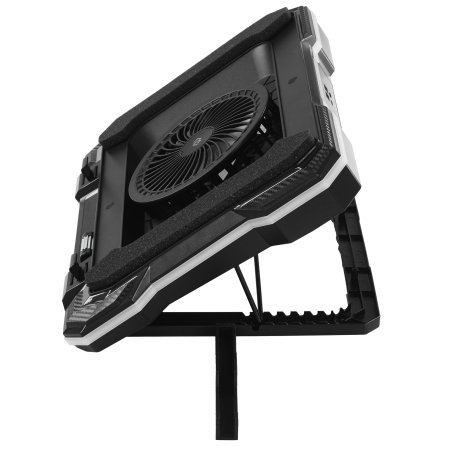 Подставка для ноутбука Digma D-NCP190-1x100RGb 19" 428x316x58мм 52дБ 2xUSB 1x 140ммFAN 1280г Fan-control металл/пластик черный