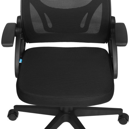 Кресло офисное Defender Office черный, сетка, регулир. подлокот