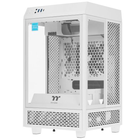 Компьютерный корпус Thermaltake The Tower 100 Snow CA-1R3-00S6WN-00 /White/Win/SPCC/Tempered Glass*3