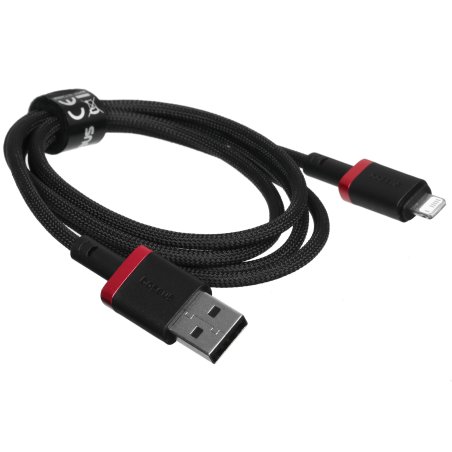 Baseus Dura Series Fast Charging Cable USB to iP 2.4A 1m Red+Black P10377801U01-01