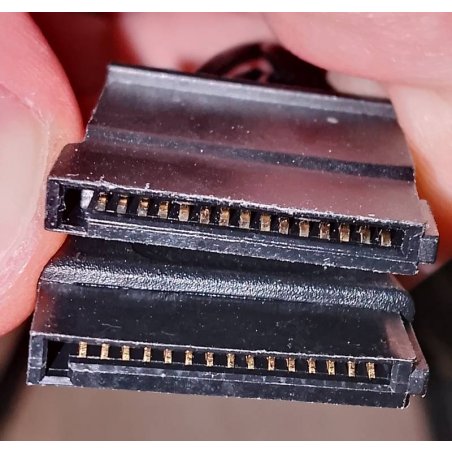 Кабель Cablexpert Кабеля питания SATA, 4x15pin(M)/15pin(F), 40см (CC-SATAMF-03)