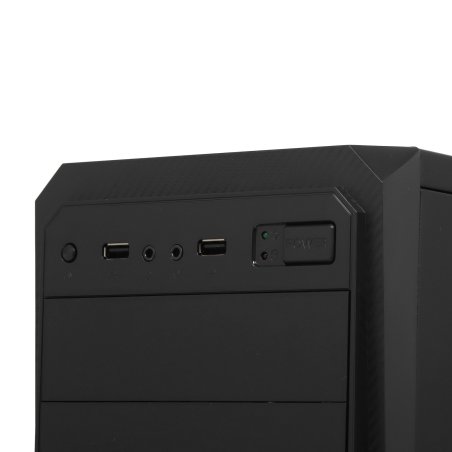 Компьютерный корпус ExeGate EX284023RUS Minitower BA-202 Black, mATX, <AA500, 80мм>, 2*USB, Audio