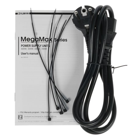 Блок питания Zalman ZM600-TXII V2 Retail, 600Вт, 80 PLUS, 120мм, черный