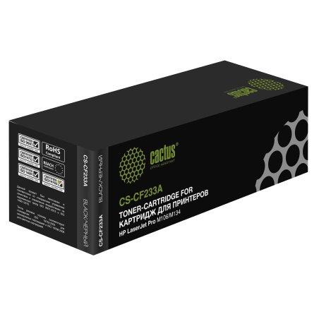 Картридж лазерный Cactus CS-CF233A черный для HP LJ Pro M106/M134 (2300стр.)