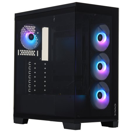 Компьютерный корпус Azza COVE черный без БП ATX 6x120мм 2x140мм 1xUSB 2.0 1xUSB 3.0 audio bott PSU