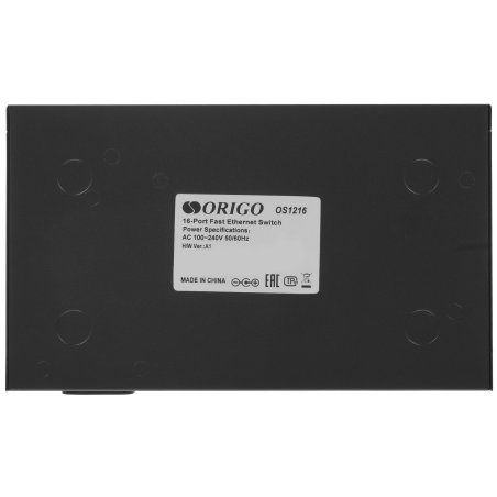 Неуправляемый коммутатор ORIGO OS1216/A1A 16x100Base-TX, корпус металл