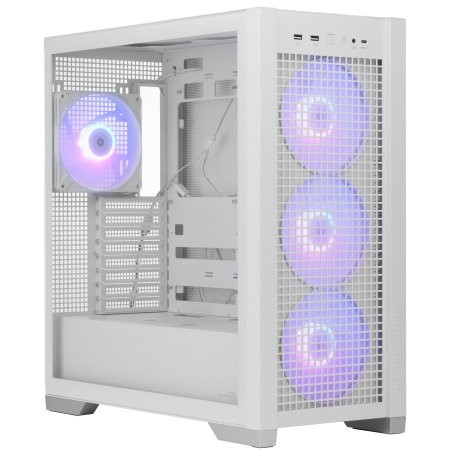 Компьютерный корпус ASUS TUF GAMING GT302 TG ARGb белый/ GT302/ARGb FANS/WHT (90DC00I3-B19000)