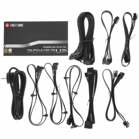Блок питания Chieftec CHIEFTRONIC GPX-650FC, 650Вт, 80 PLUS Gold, 120мм, черный