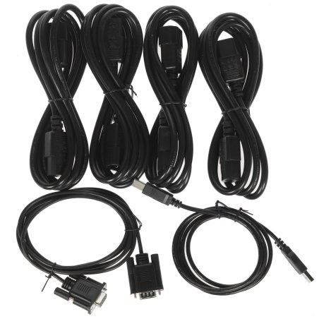 Источник бесперебойного питания Line-Interactive CyberPower PR1000ELCDRT1U 1000VA/800W USB/RS-232/EPO/SNMPslot (6 IEC С13)