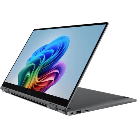 Ноутбук Samsung Galaxy Book 5 360 NP750 Core Ultra 7 256V 16Gb SSD512Gb Intel Arc 140V 15.6" AMOLED Touch FHD (1920x1080) Windows 11 Home grey WiFi BT Cam (NP750QHA-LG2IN)
