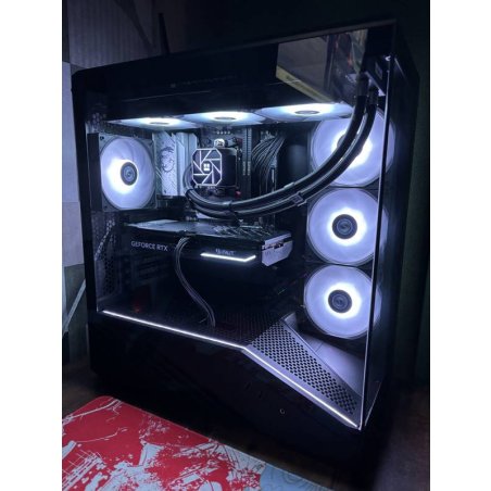 Компьютерный корпус Ginzzu V100 закаленное стекло 1*USB 3.0,1*USB 2.0, AU mATX