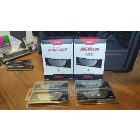 Оперативная память Kingston Fury Renegade Pro, DDR5, 16Gb, DIMM, 6800MHz, CL34, ECC, RDIMM, с радиатором, черный