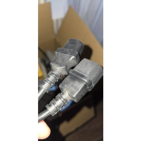 Кабель питания сист.блок-монитор Cablexpert PC-189-1-3M, 3м, C13-C14, 3x1кв.мм., черный, с заземлением