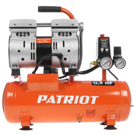 Компрессор PATRIOT WO 10-120 525306370 Безмасляный, 0,65 кВт, 2850 об/мин, 120 л/мин, 10 л, 8 бар