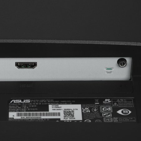 Монитор 23.8" ASUS VY249HF IPS 1920x1080, 100 Гц, 1 мс, 16:9, 250 кд/м2, 1xHDMI, 1x3.5 мм, черный