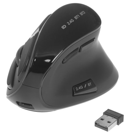 Мышь беспроводная Oklick 990MW черный, 2400 dpi, радиоканал, Bluetooth, USB, кнопки - 9