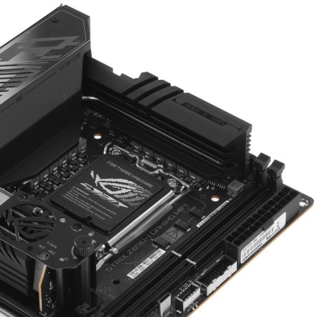 Материнская плата ASUS ROG STRIX Z890-I GAMING WIFI, LGA1851, Intel Z890, 2xDDR5, 2xSATA, 2xM.2, 1xPCI-E 5.0 x16, 1xHDMI, 2xThunderbolt 4, 1x2.5Gb LAN, 9xUSB-A, 1xUSB-C, 5.1, Mini-ITX