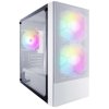 Компьютерный корпус 1STPLAYER FIREBASE X4-M белый/mATX, TG/1x120мм & 2x140мм LED fans inc./X4-M-WH-2F1P-W-1F1-W