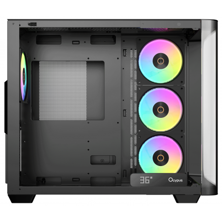 Компьютерный корпус Ocypus Iota C70 BK Curve ARGB Digital (Iota-C70-BKD400CD-GL)