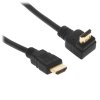 Кабель Cablexpert HDMI CC-HDMI490-10, 19M/19M, v2.0, медь, позол.разъемы, экран, угловой, 3м, черный, пакет