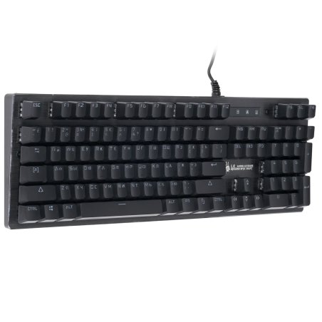 Клавиатура проводная A4Tech B760 механическая черный/серый USB Gamer LED