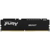 Оперативная память Kingston Fury Beast, DDR5, 32Gb (1x32Gb), 5200MHz, CL40, DIMM, радиатор, черный