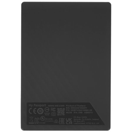 Внешний HDD 2.5" Western Digital My Passport, 1TB, USB 3.2 Gen 1 Type-A, 5400 rpm, черный