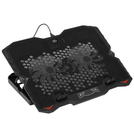 Подставка для ноутбука Digma D-NCP150-2 15.6"360x260x27мм 38дБ 2xUSB 2x 120ммFAN 650г металл/пластик черный