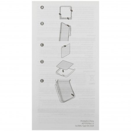 Чехол (клип-кейс) для Samsung Galaxy S24+ Flipsuit Case S24+ белый/прозрачный (EF-MS926CWEGRU)
