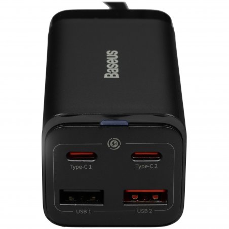 Сетевое зарядное устройство Baseus Digital GaN Intelligent Desktop Fast Charger 3C+U+DC 240W EU Cluster Black, P10163901113-00