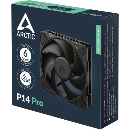 Вентилятор для корпуса Case fan ARCTIC P14 (черный) - retail (ACFAN00123A)