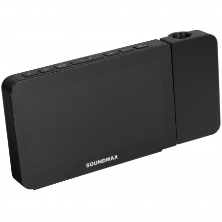 Радиобудильник SoundMax SM-1539(черный с белым)