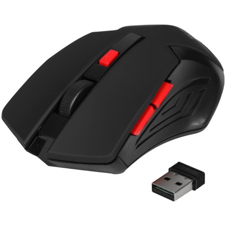 Мышь беспроводная Defender Accura MM-275 красный, 1600 dpi, радиоканал, USB, кнопки - 6