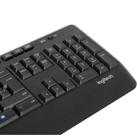 Комплект клавиатура + мышь Logitech MK345 клав:черный мышь:черный USB 2.0 беспроводная Multimedia