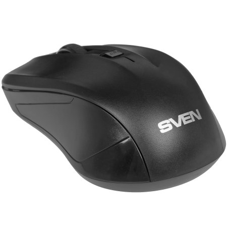 Мышь беспроводная SVEN RX-270W черный, 1600 dpi, радиоканал, USB, кнопки - 4