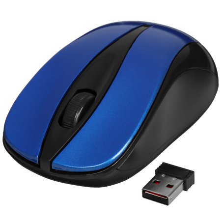 Мышь беспроводная Acer OMR132 синий/черный, 1000 dpi, радиоканал, USB, кнопки - 3