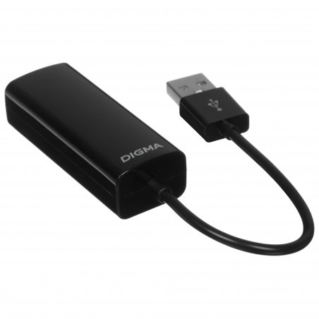 Сетевой адаптер Digma D-USB2-LAN100 Net Adapter Ethernet USB 2.0 (pack:1pcs)