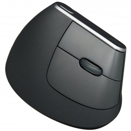 Мышь беспроводная/проводная Logitech MX Vertical графитовый, 4000 dpi, радиоканал, Bluetooth, USB, кнопки - 6