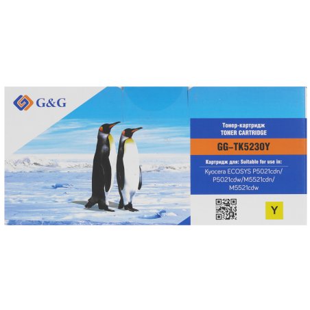 Картридж лазерный G&G GG-TK5230Y желтый (2200стр.) для Kyocera ECOSYS P5021cdn/P5021cdw/M5521cdn/M5521cdw