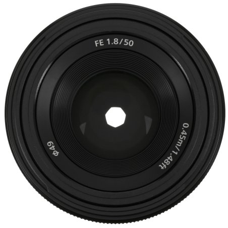 Объектив Sony SEL50F18F.SYX, 50 мм, f/1.8, фикс-объектив, компактный светосильный стандартный объектив с асферическим элементом, Sony E (FE), черный