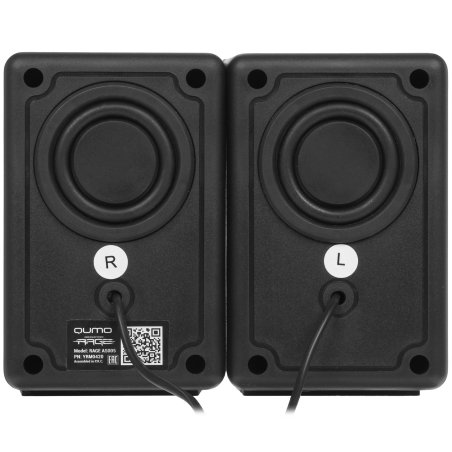Акустическая система 2.0 Qumo Rage AS005, 10 ВТ, объемное звучание, синяя подсветка (отключаемая), USB/Jack 3,5мм
