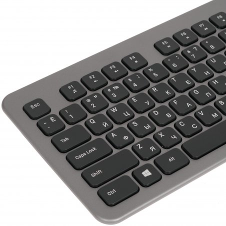 Комплект клавиатура+мышь Smartbuy 233375AG беспроводной, USB, 1600 DPI, серебристый