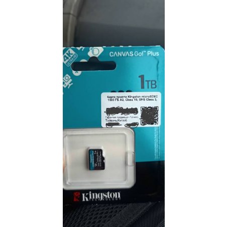 Флеш карта microSDXC 256Gb Kingston SDCG4/256GbSP Canvas Go! Plus V10 A2 w/o adapter
