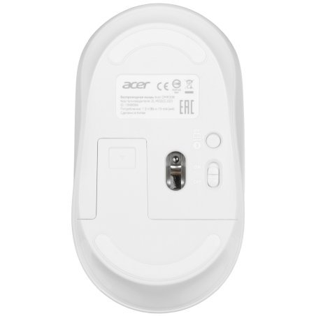 Мышь беспроводная Acer OMR308 белый, 1600 dpi, радиоканал, Bluetooth, USB, кнопки - 4