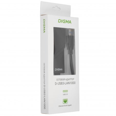 Сетевой адаптер Ethernet Digma D-USB3-LAN1000 USB 3.0