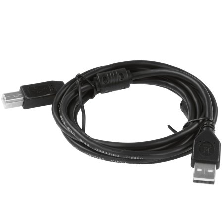 Кабель USB2.0 Pro Cablexpert CCF2-USB2-AMBM-6, AM/BM, 1.8м, экран, 2феррит.кольца, черный, пакет