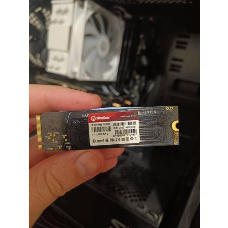 Накопитель SSD KingSpec NX-512, 512Gb, PCIe 3.0 x4, M.2 2280, NVMe, R/W 3400/3100